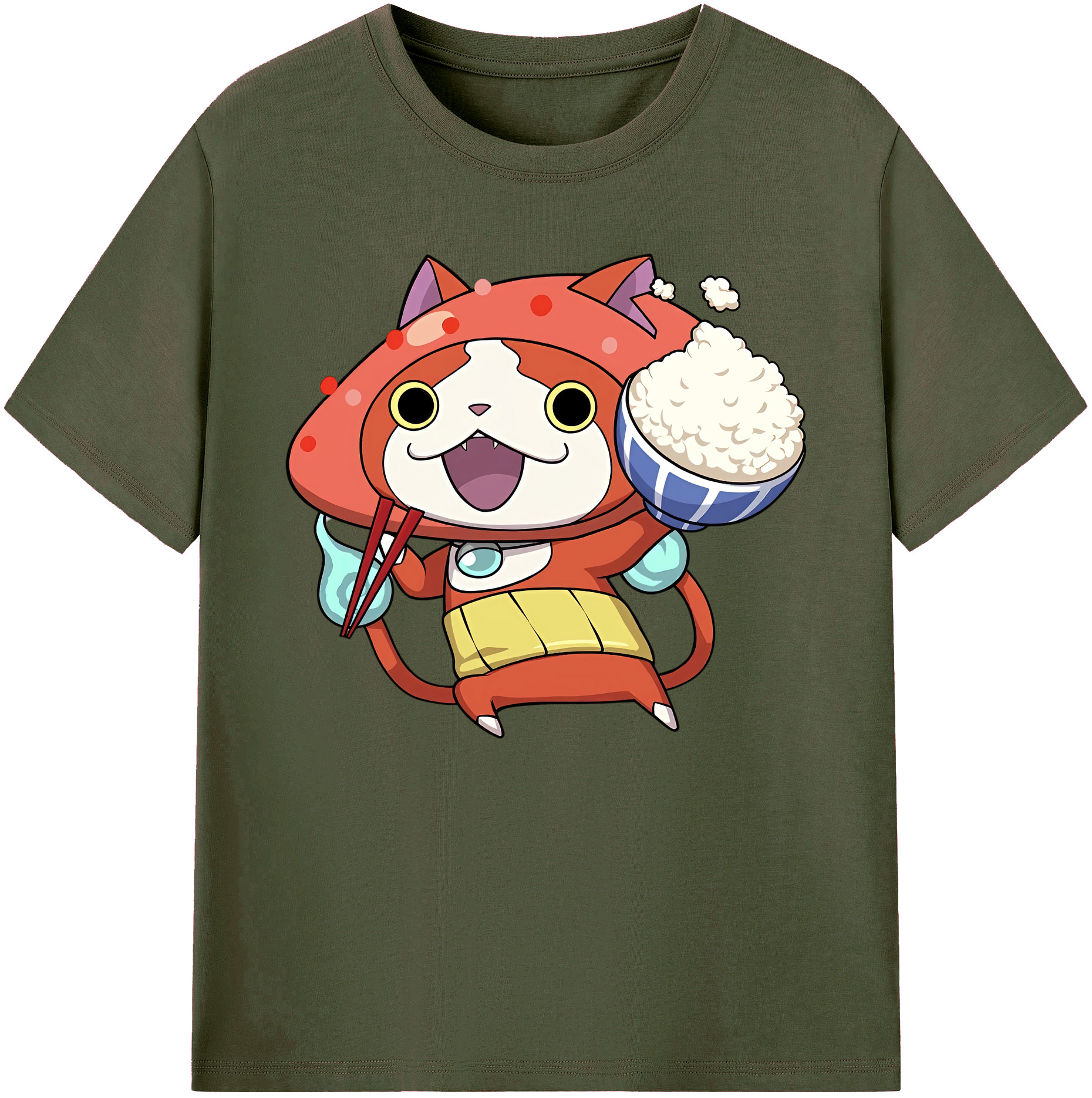 （画像用） 妖怪ウォッチ Yo-kai Watch 綿100％ メンズ半袖Tシャツ｜肌触りやわらか＆通気性